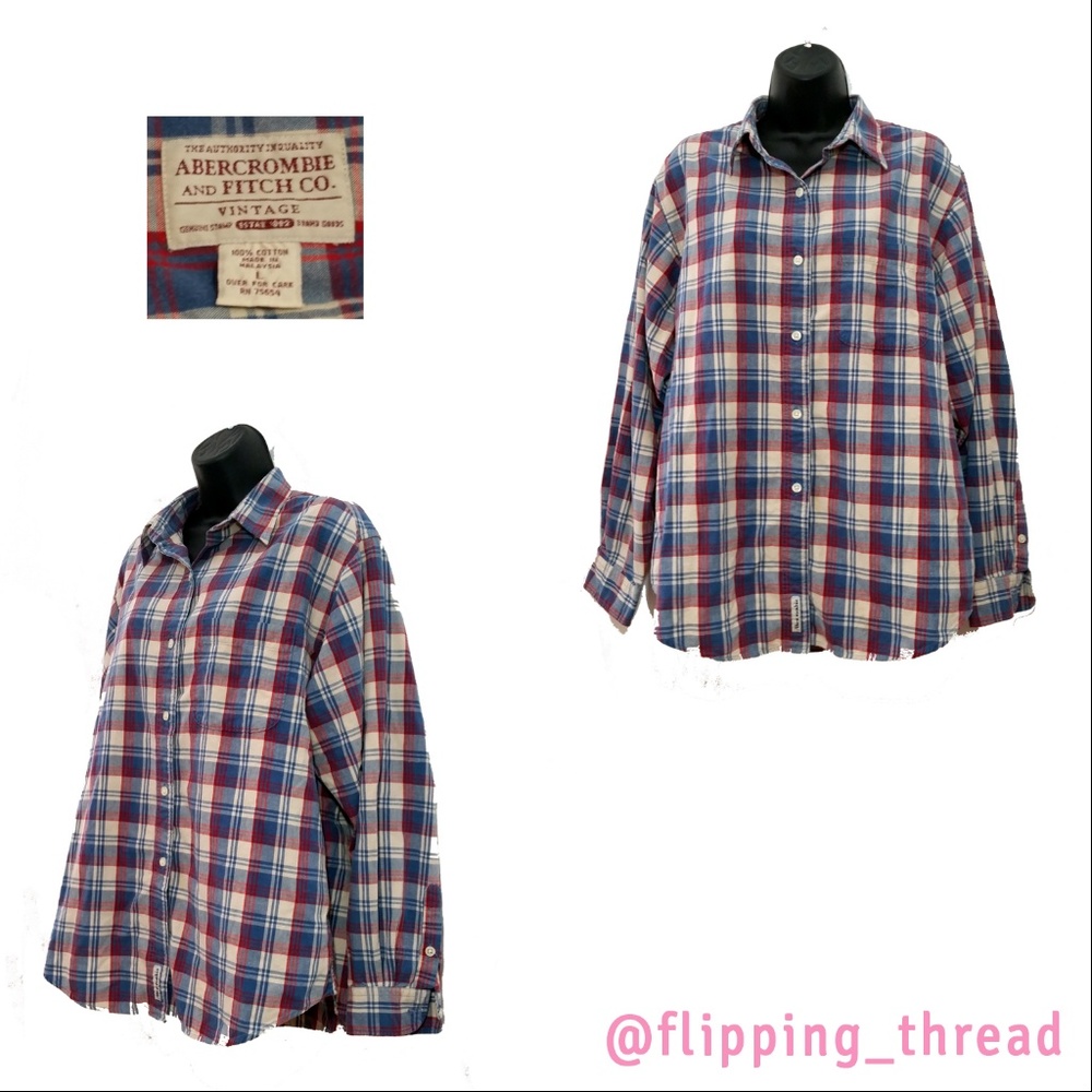 Abercrombie & Fitch Vintage Fit Flannel - Size L